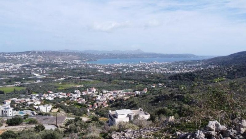 Malaxa Kreta, Malaxa: Grundstück mit Blick auf Meer und Stadt zu verkaufen Grundstück kaufen
